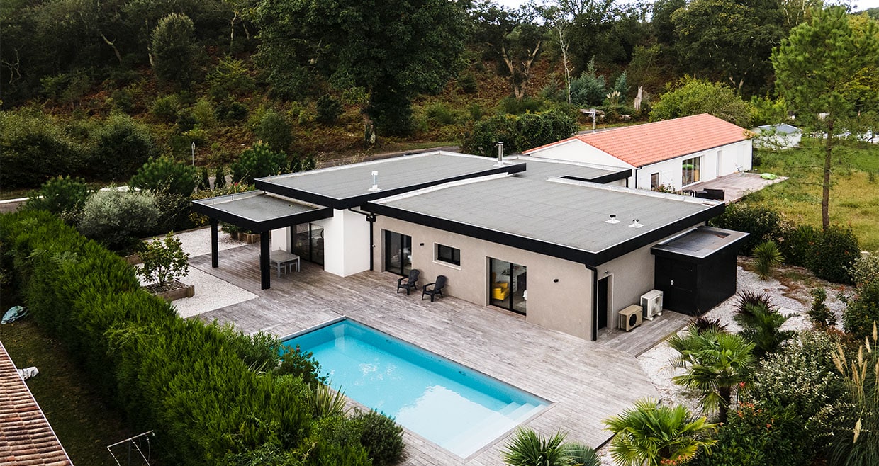 Maison contemporaine dans les Landes