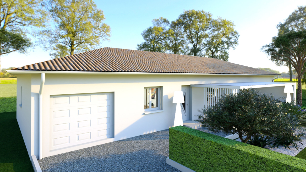 Maison familiale avec garage et terrasse couverte