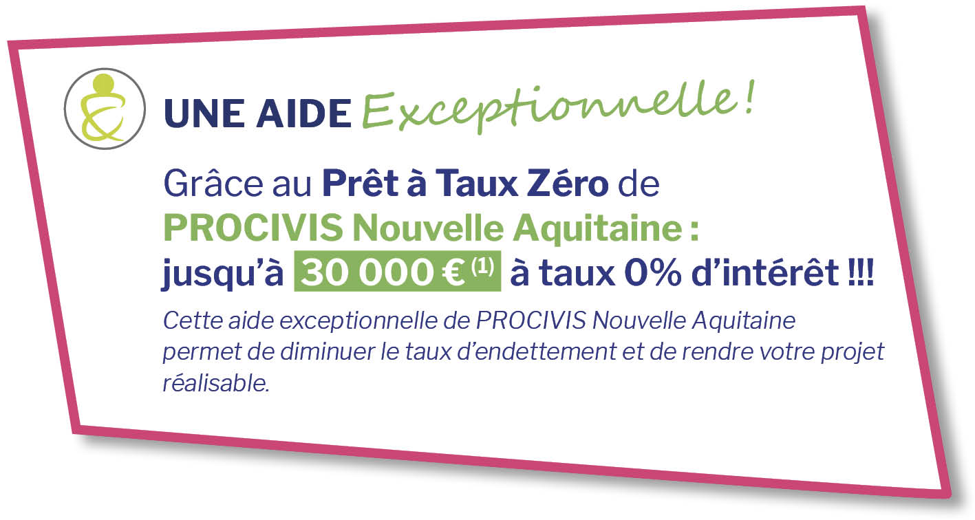 Aide au financement avec procivis Nouvelle Aquitaine