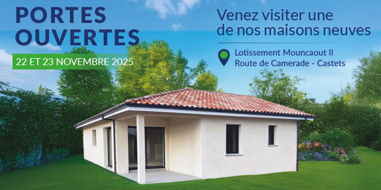Portes ouvertes d'une maison neuve à Castets dans les Landes
