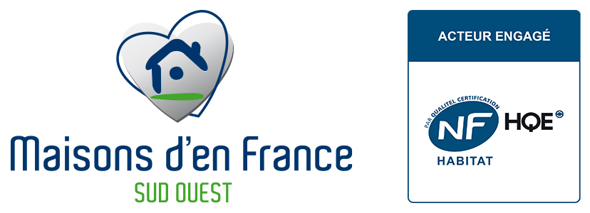 Logos NF Habitat HQE et Maisons d'en France