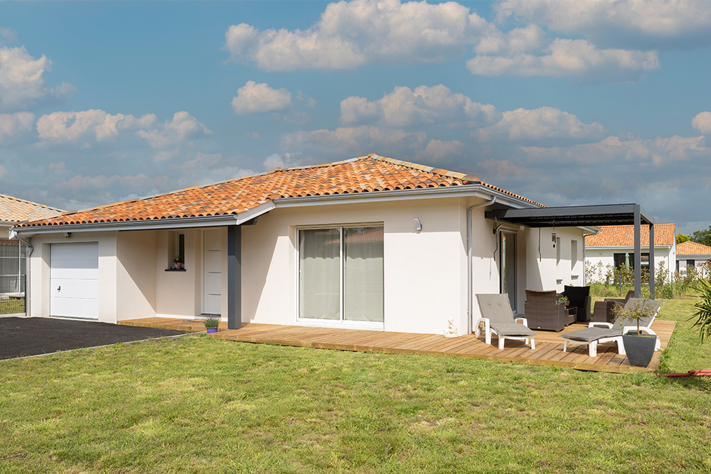 Maison de plain pied sur mesure avec garage
