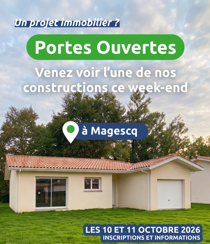 Maison neuve avec garage à Magescq dans les Landes